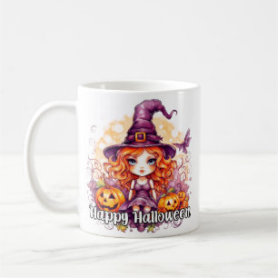 Super Girly Hexe Frohe Halloween Kaffeetasse