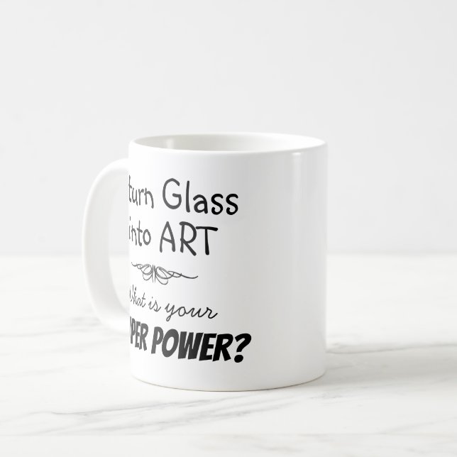 Super Glas Künstler Tasse (Vorderseite Links)