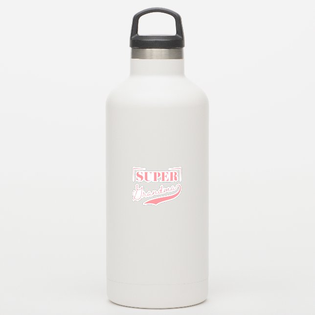Super Grandma Aufkleber (Wasserflasche)