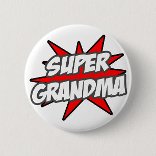 Super Grandma Button