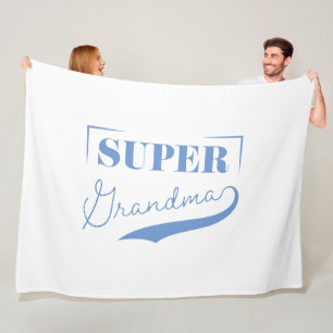Super Grandma Fleecedecke