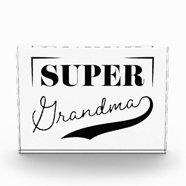 Super Grandma Fotoblock (Vorderseite)