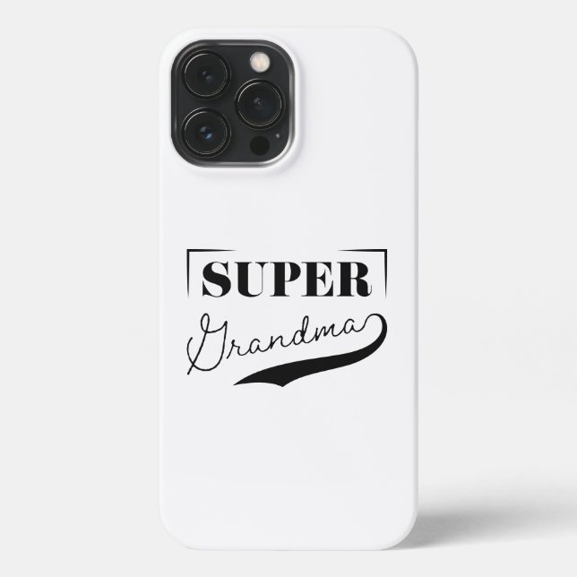 Super Grandma iPhone 13 Pro Max Hülle (Rückseite)