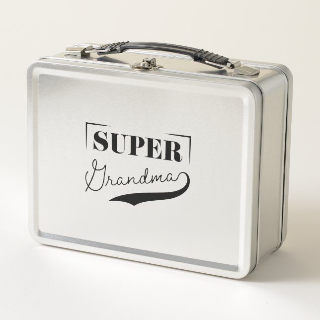 Super Grandma Metall Brotdose (Vorderseite)