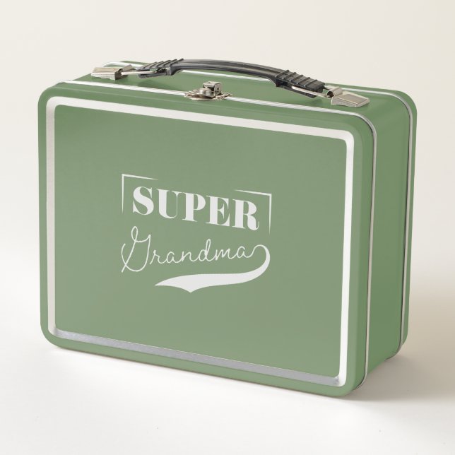 Super Grandma Metall Brotdose (Vorderseite)