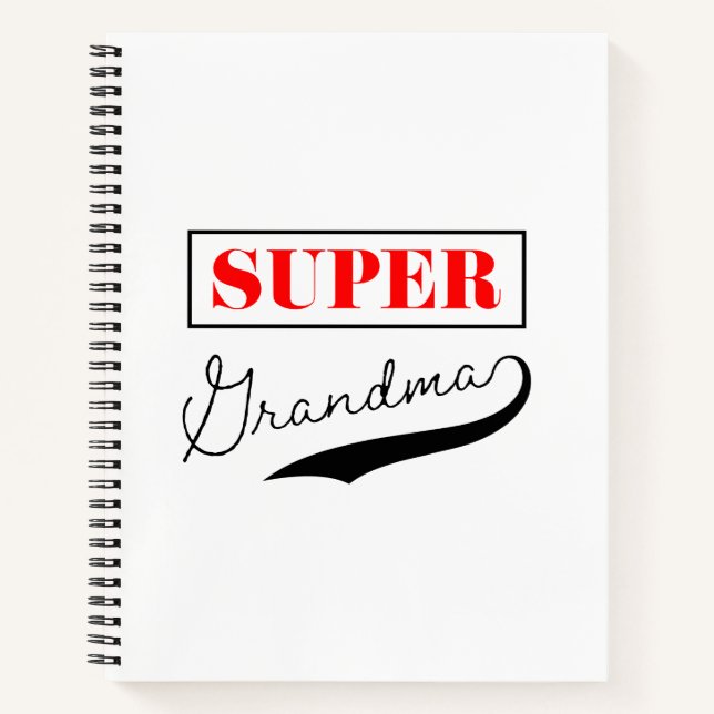 Super Grandma Notizbuch (Vorderseite)