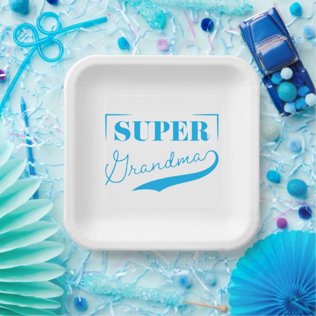 Super Grandma Pappteller (Party)