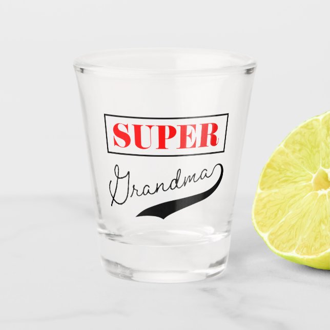 Super Grandma Schnapsglas (Vorderseite)