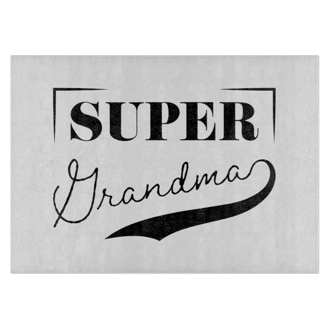 Super Grandma Schneidebrett (Vorderseite)