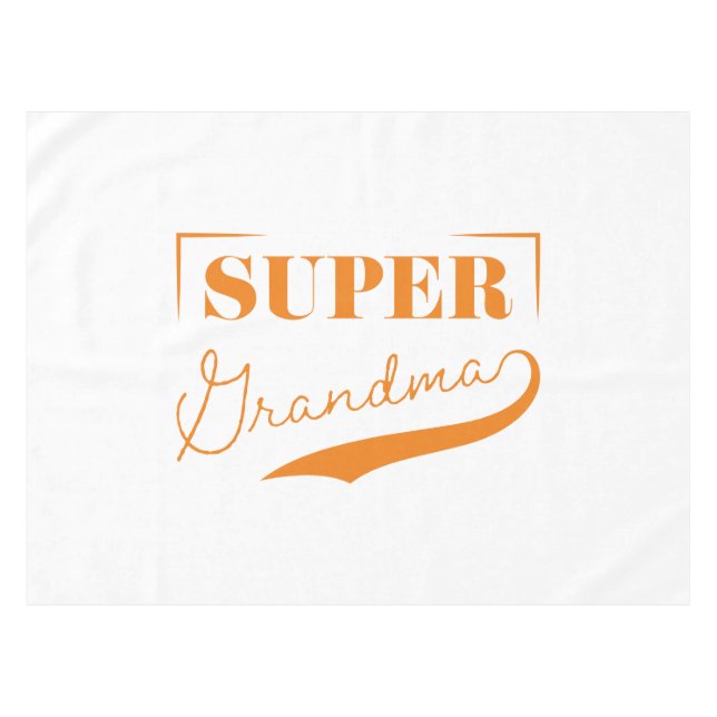 Super Grandma Tischdecke (Vorderseite (Horizontal))