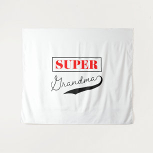 Super Grandma Wandteppich