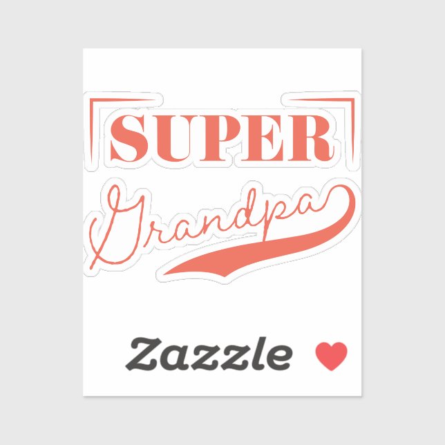 Super Grandpa Aufkleber (Blatt)