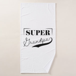 Super Grandpa Badehandtuch