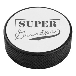 Super Grandpa Eishockey Puck