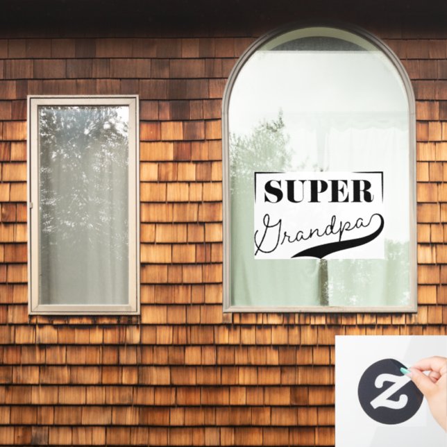 Super Grandpa Fensteraufkleber (Fenster Zuhause)