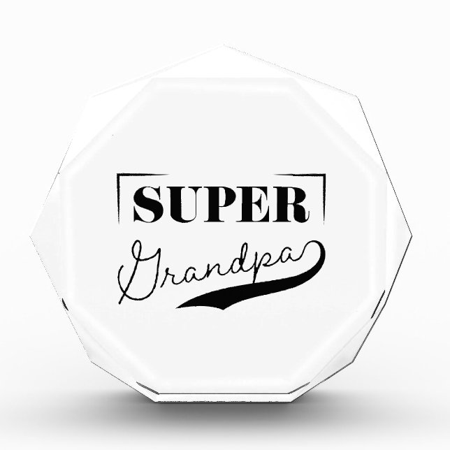 Super Grandpa Fotoblock (Vorderseite)