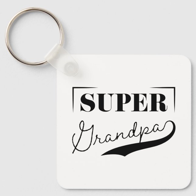 Super Grandpa Schlüsselanhänger (Vorderseite)