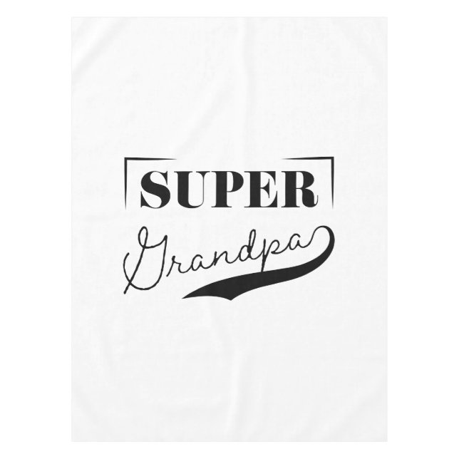 Super Grandpa Tischdecke (Vorderseite)