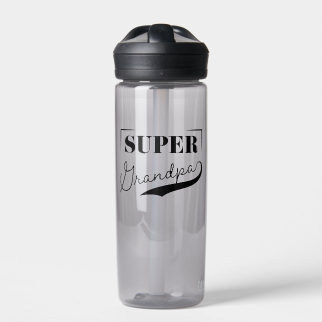 Super Grandpa Trinkflasche (Vorderseite)
