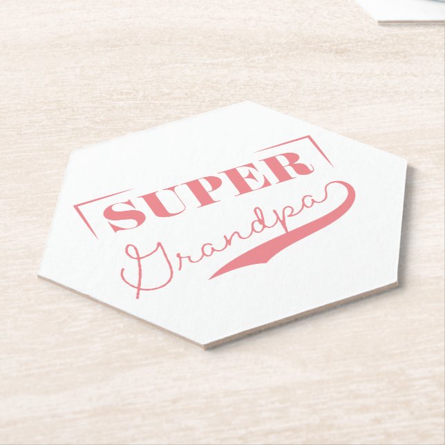 Super Grandpa Untersetzer (angewinkelt)