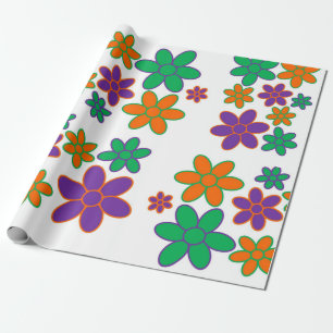 Super Groovy 70er Style Geschenkpapier