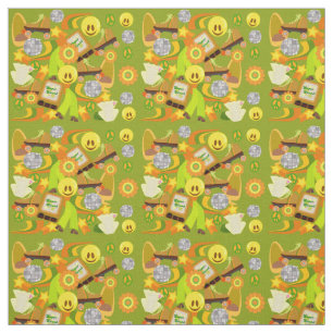 Super Groovy Seventies Mega Muster Stoff