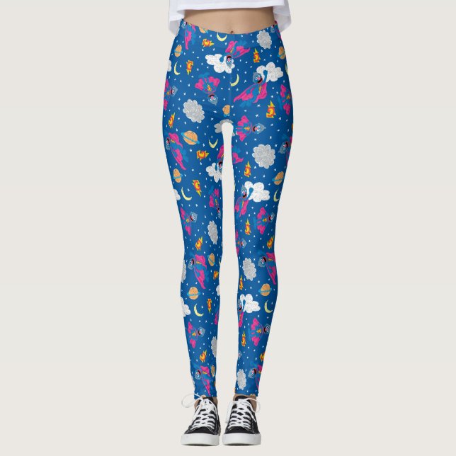 Super Grover 2.0 Night Sky Muster Leggings (Vorderseite)