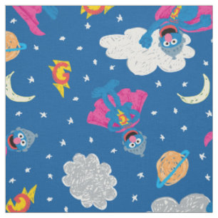 Super Grover 2.0 Night Sky Muster Stoff