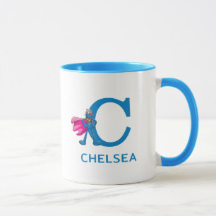 Super Grover Ihren Namen und Monogramm C hinzufüge Tasse