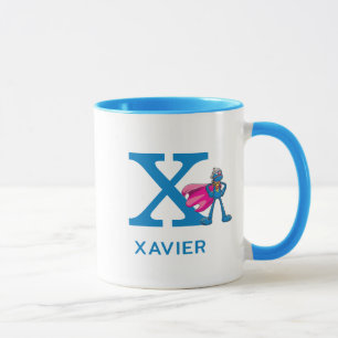 Super Grover Ihren Namen und Monogramm X hinzufüge Tasse