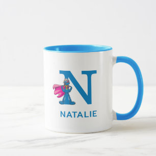 Super Grover Name und Monogramm N hinzufügen Tasse