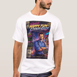 Super Happy Fun Coder Guy Cover Art Nr. Zwei T-Shirt