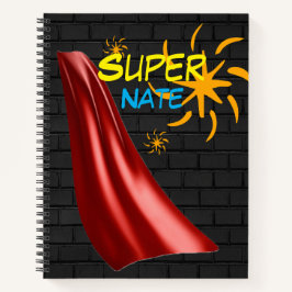 Super-Helden-Individuelle Name-Notebook Notizbuch