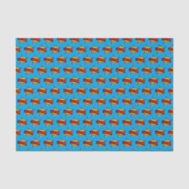 Super Hero Blue Senior Seidenpapier