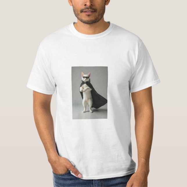 Super Hero Cat T - Shirt (Vorderseite)
