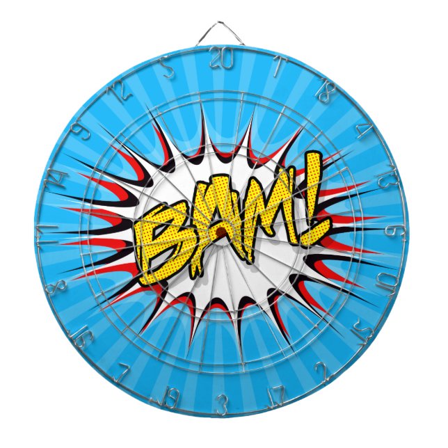 Super Hero Classic Bam! Aktionsblase Dartscheibe (vorne)