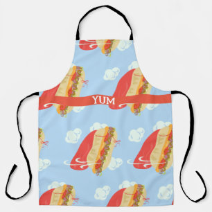 Super Hero Flying Caped Sandwich Fun Schürze