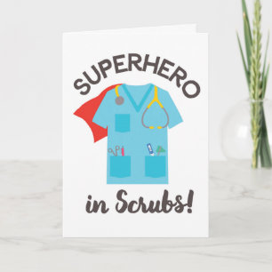 Super Hero Merci Cartes pour les médecins et les i