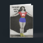 Super Hero Mom Vintage Foto Art Birthday Card Karte<br><div class="desc">The perfekt birthday card for the busy Mom who does it all.  Vintage foto circa 1890. Artistic enhancement,  concept and design by Victoria Lynn Hall.</div>