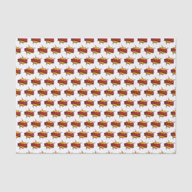 Super Hero Senior White Seidenpapier (Vorderseite)