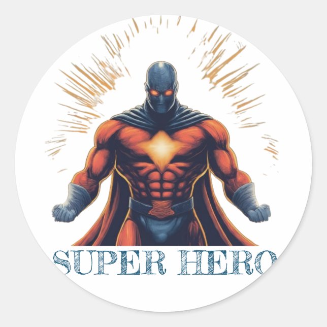 SUPER HERO STICKERS (Vorderseite)