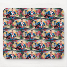 Super Hero Vater in der Vorstadt Mousepad