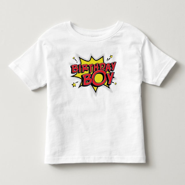 Super Héros d'Anniversaire - T-shirt d'anniversair (Devant)