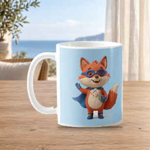 Super Héros Ren Mignon Mug en Argile de Dessin Ani