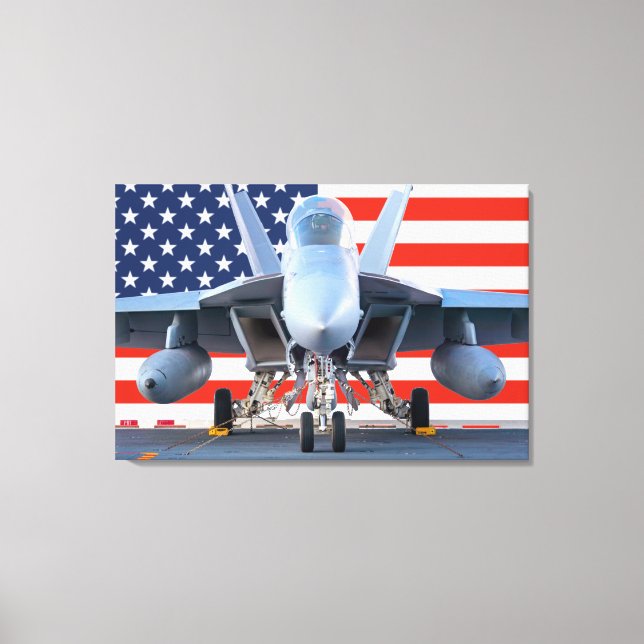 SUPER-HORNET 24x36 F/A-18F Leinwanddruck (Vorderseite)