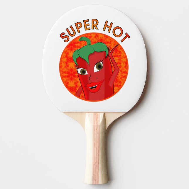 Super Hot Pepper Diva Tischtennis Schläger (Vorderseite)