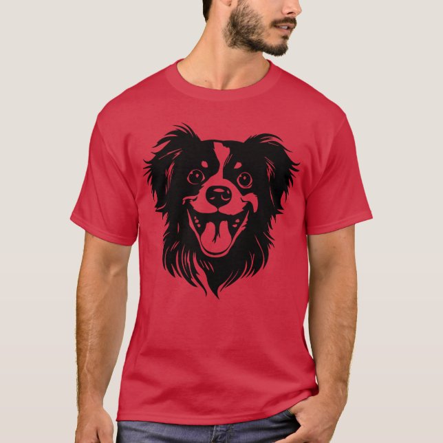 Super Hund Retro Girl T-Shirt (Vorderseite)