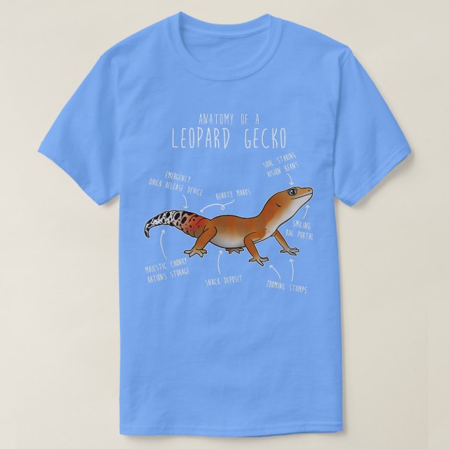 Super Hypo Mandarine Leopard Gecko Lizard Reptile T-Shirt (Design vorne)