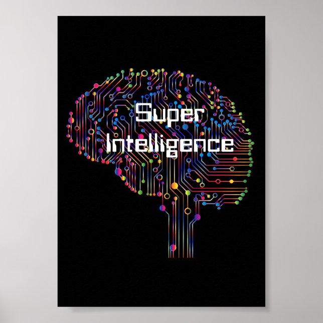 Super-Intelligenz-Technologie Poster (Vorne)