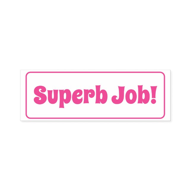 "Super Job!" Briefmarke für die Einstufung von Kau Permastempel (Design)